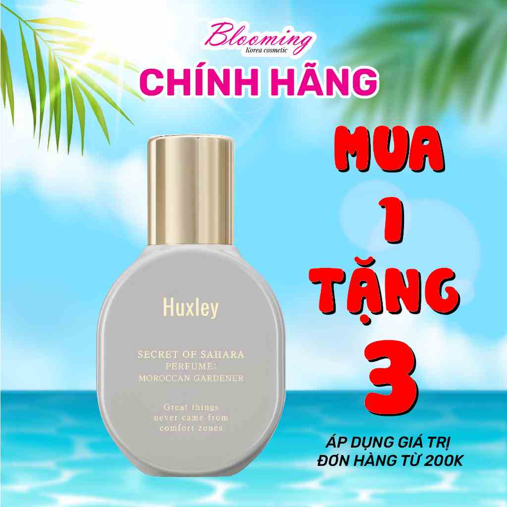 [Mã BMLTA35 giảm đến 35K đơn 99K] Nước hoa Hàn Quốc Cao Cấp Huxley Perfume Morocan Gardener 15ml/ Lưu Hương: 6-8 tiếng