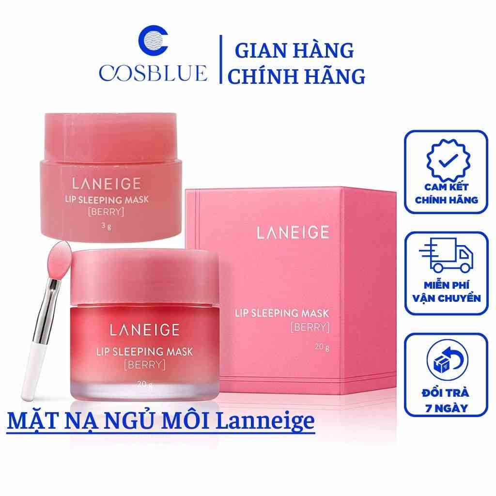 Mặt Nạ Ngủ Môi Dưỡng Ẩm, Căng Bóng Mềm Mịn Hương Dâu Laneig Lip Night Mask 3g, 20g