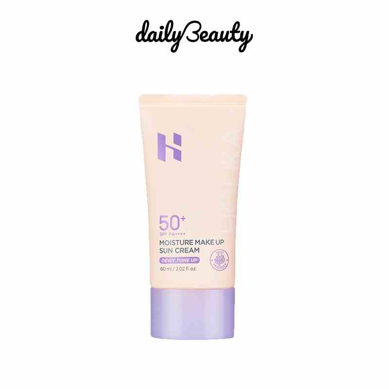 Kem Chống Nắng Trang Điểm Dưỡng Ẩm HOLIKA HOLIKA Moisture Make Up Sun Cream SPF50+ PA++++ 60ml Daily Beauty Official