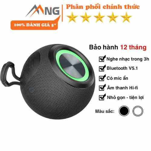 Loa bluetooth mini nghe nhạc không dây Rockspace S55 có micro nghe gọi nhỏ gọn, có đầu cắm usb thẻ nhớ - Hàng chính hãng