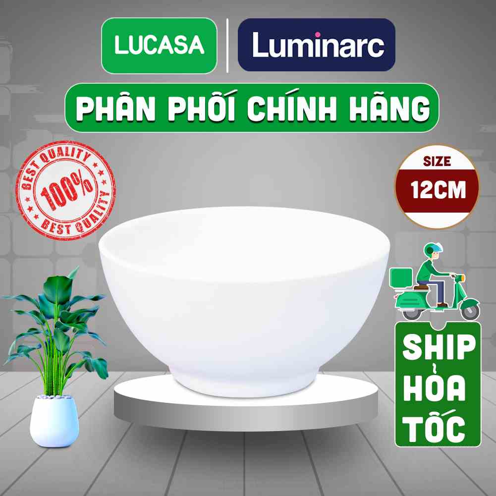 [Mã BMLTB35 giảm đến 35K đơn 99K] Chén Thủy Tinh Luminarc Diwali Trắng 12cm - L3973 | Phân Phối Chính Hãng