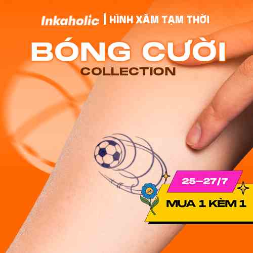 [Chủ đề Bóng cười] Hình xăm dán tạm thời 15 ngày Inkaholic, đẹp & ngầu y như thật, chống nước 100