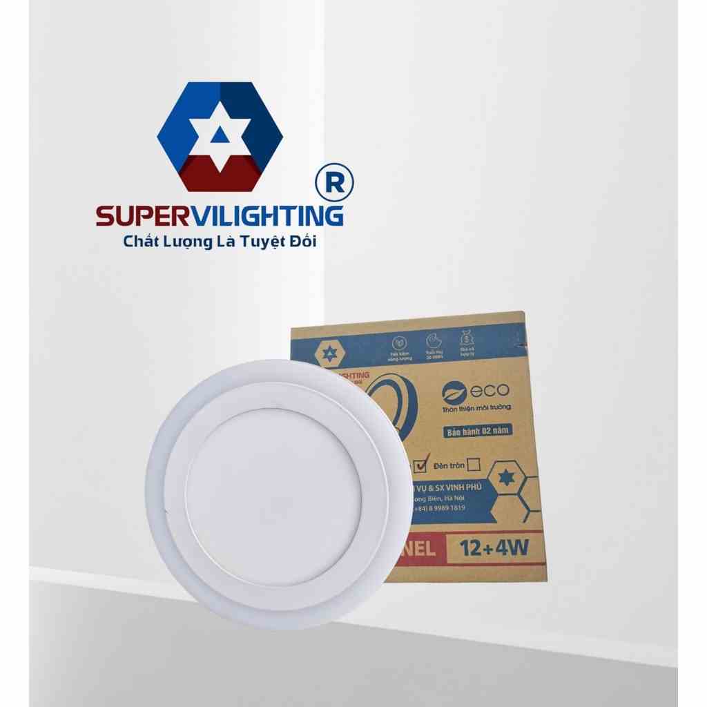 Ốp nổi viền SuperVilighting, MS ONV-12+4-18+6-XD, Công suất 12+4W và 18+6W,CRI>90, RA>80, Bảo hành 24 tháng