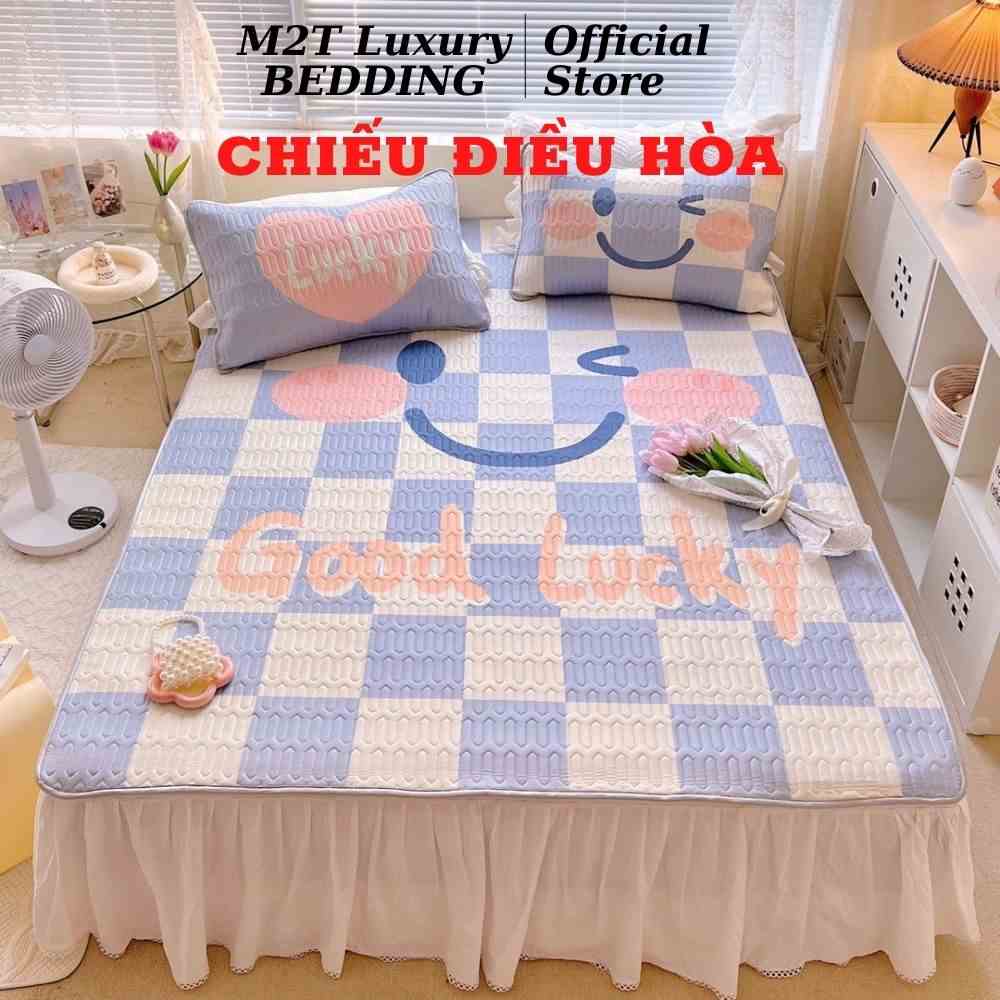 Chiếu điều hòa cao su non 6D M2T BEDDING Luxury Dream vải lụa Tencel mềm mát - Latex6D Mẫu 10