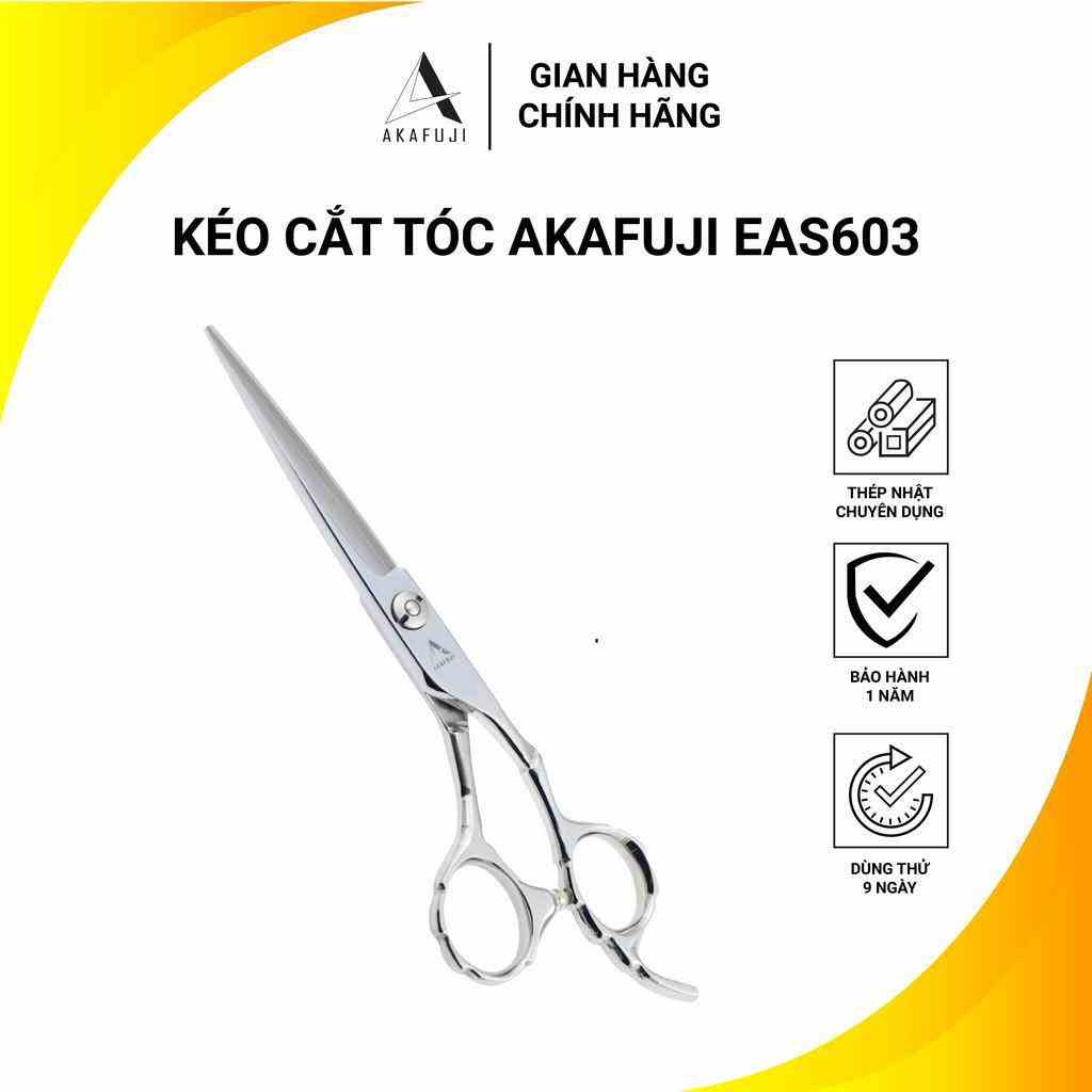 Kéo Cắt Tóc ( Răng Cưa Chống Chạy Tóc) AKAFUJI EAS 603 SIZE 6.0 inches Thép Nhật Cao Cấp [HÀNG CHÍNH HÃNG] Bảo Hành 12T