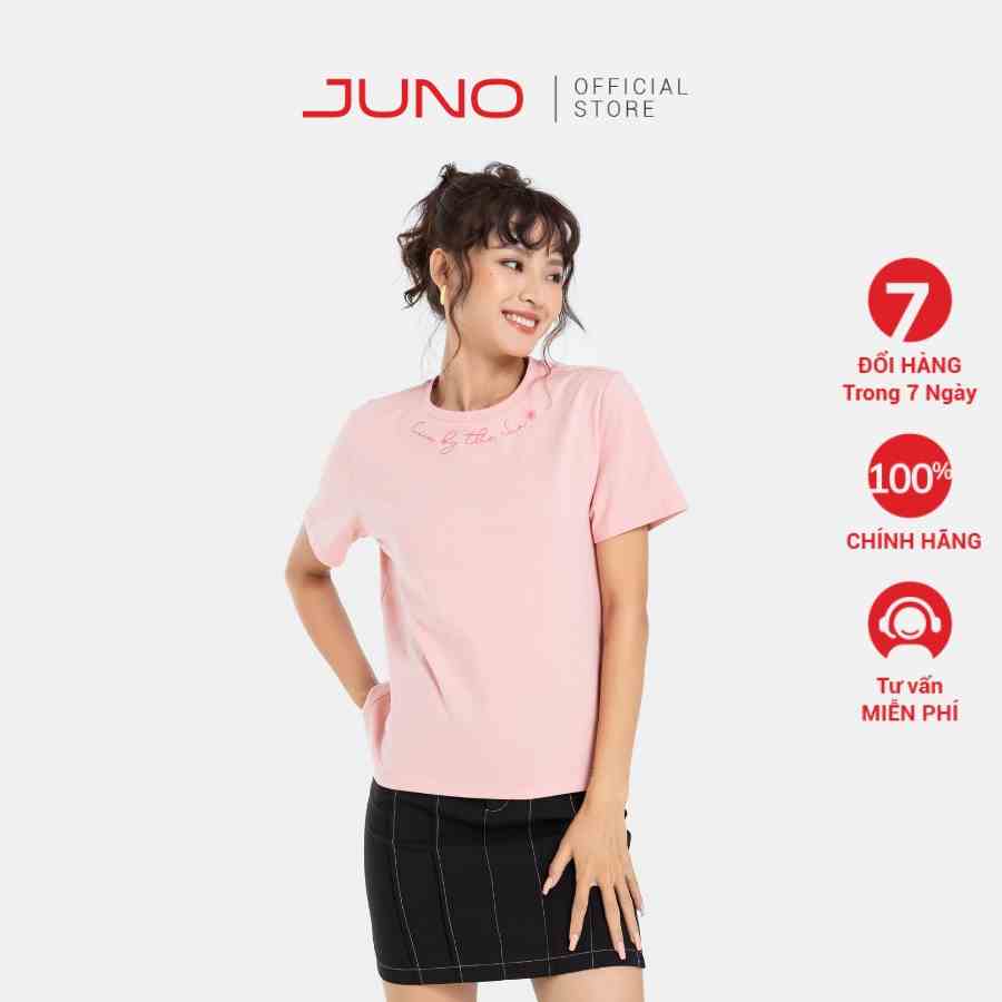 Áo Thun JUNO Form Vừa In Cổ Áo JNATH013