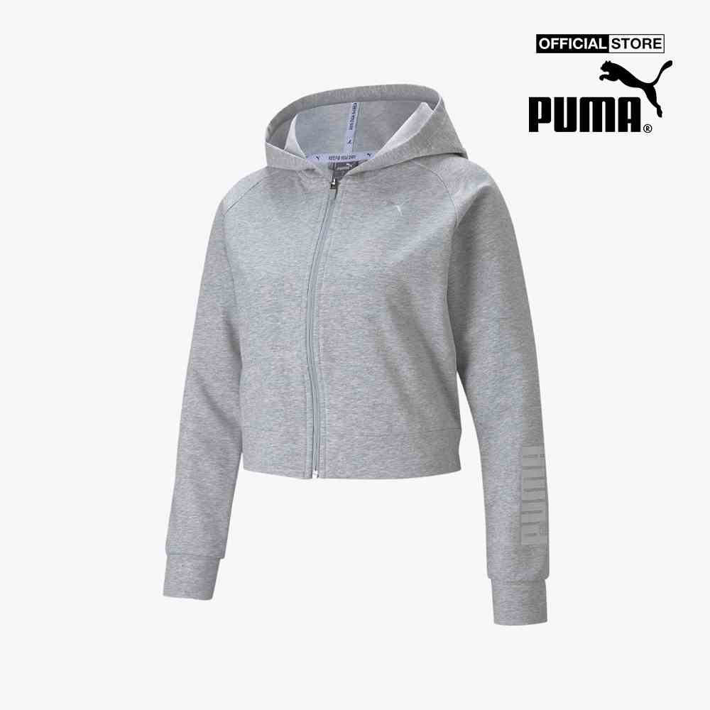 PUMA - Áo hoodie nữ phối mũ RTG Full Zip 586485-04