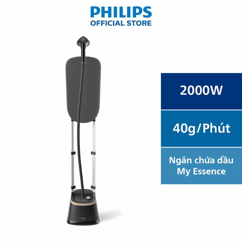 [Mã ELPLSBD06 giảm 10% đơn 1TR] Bàn Ủi Hơi Nước Trụ Đứng Philips STE3170 /80 Có Cầu Uỉ StyleBoard nghiêng, Premium