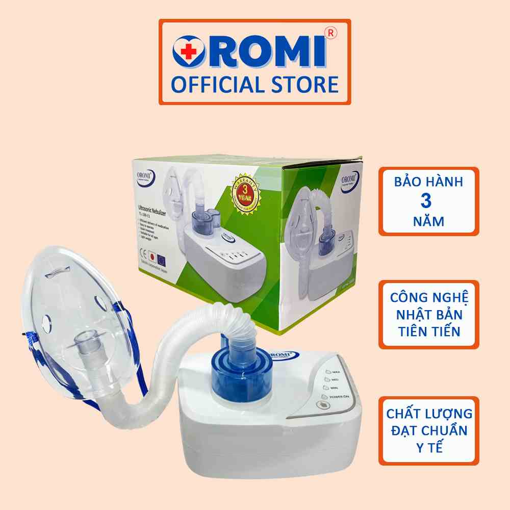 Máy xông khí dung siêu âm OROMI TL-100-E1 - Xông mũi họng cao cấp dùng trong gia đình