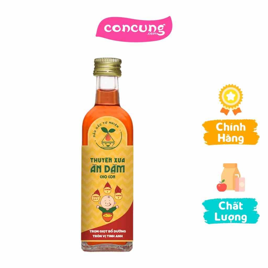 Dầu Gấc Tự Nhiên Thuyền Xưa Ăn Dặm Cho Con 65ml