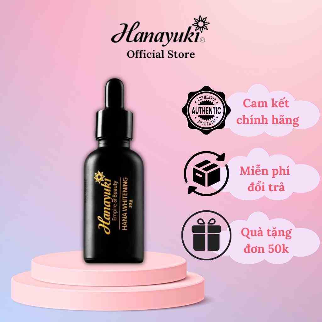 Serum Dưỡng Trắng Da Hanayuki Whitening, Hana Whitening Serum Dưỡng Ẩm Mờ Thâm Hanayuki Chính Hãng 30g