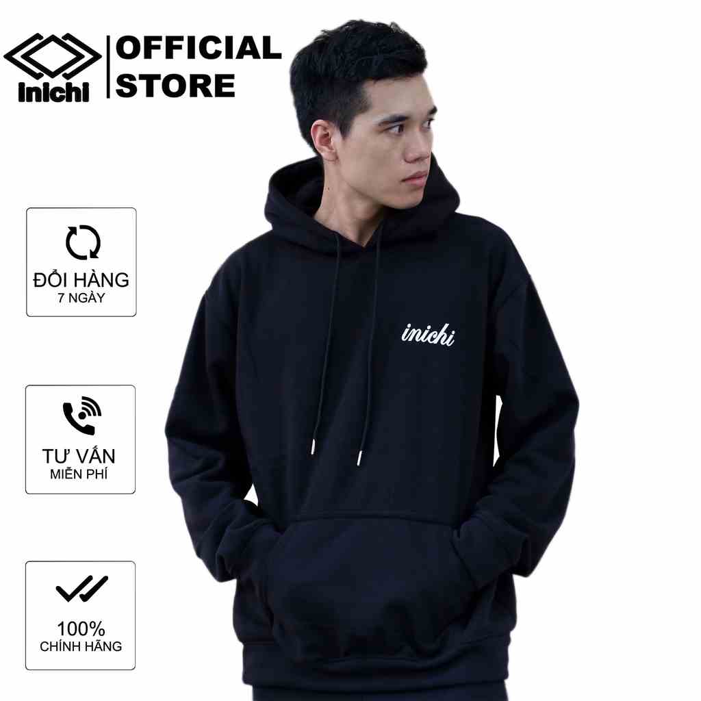 [Mã BMLT30 giảm đến 30K đơn 299K] Hoodie trơn thời trang INICHI A1103 form rộng