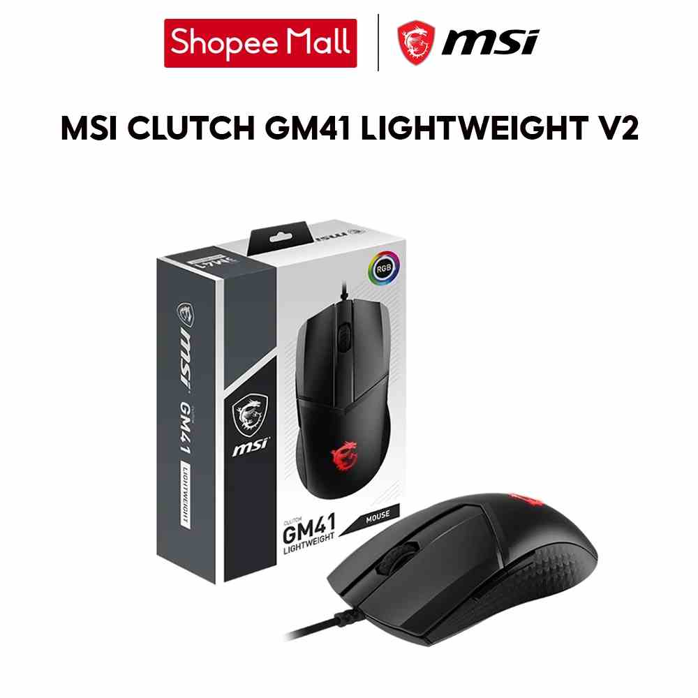 [Mã ELCL7 giảm 7% đơn 300K] Chuột MSI Clutch GM41 Lightweight V2