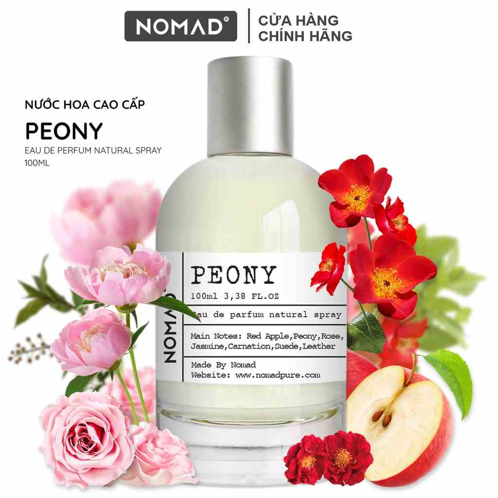 [Mã BMLTA35 giảm đến 35K đơn 99K] Nước Hoa Nữ Cao Cấp Nomad - Sang Trọng, Lưu Hương Lâu - Peony