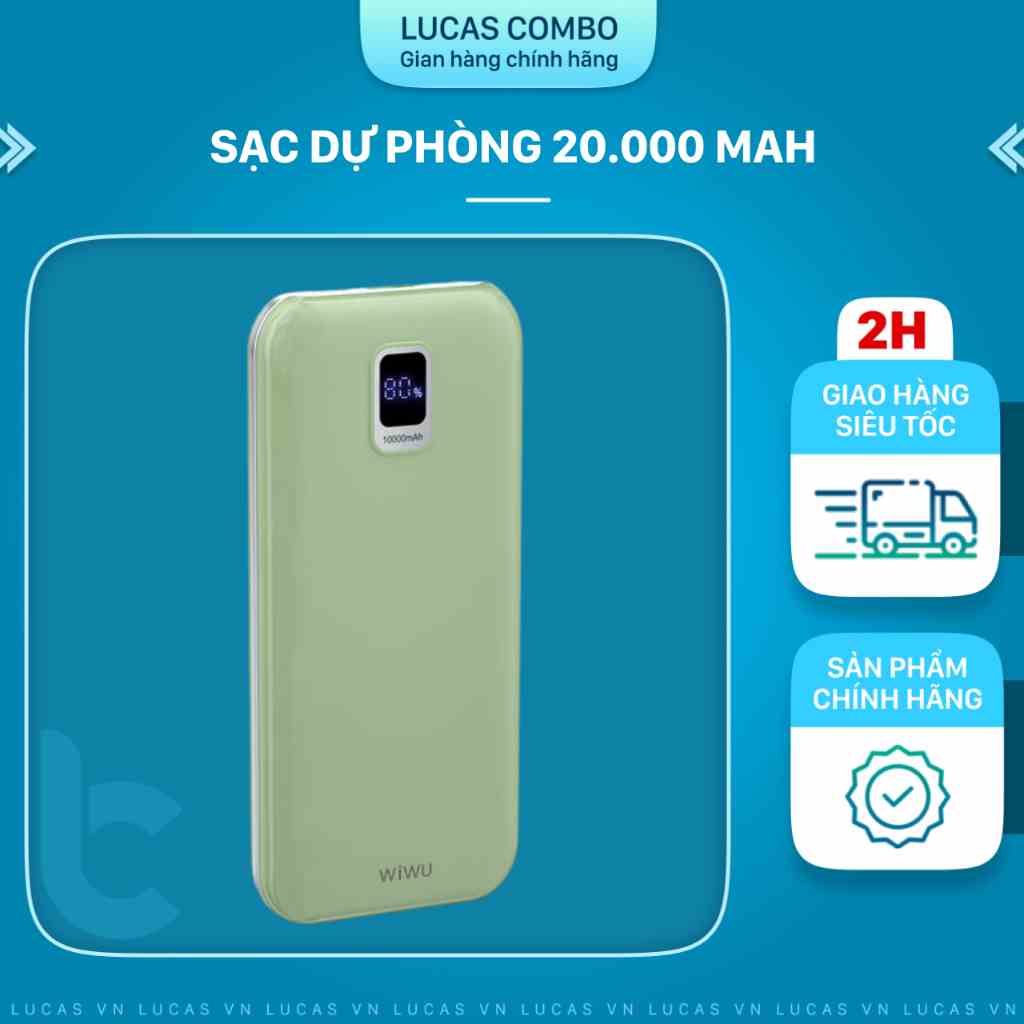 Pin/ Sạc Dự Phòng WIWU JC-17 20.000mAh