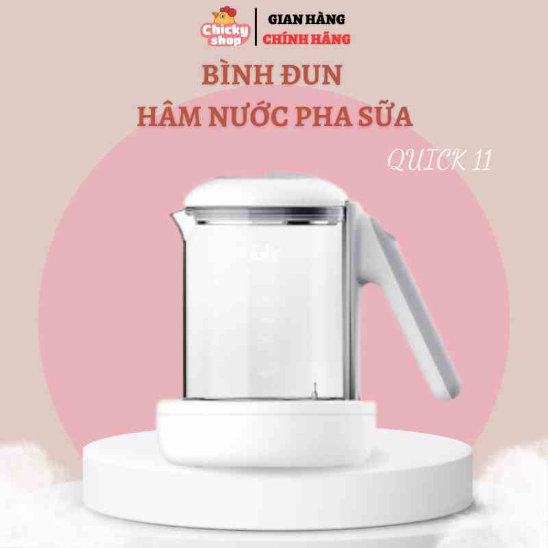 [Mã BMLTA35 giảm đến 35K đơn 99K] Máy đun Nước Và Hâm Nước Pha Sữa điện Tử Quick 11 - FB3510TK FatzBaby An Toàn Cho Bé