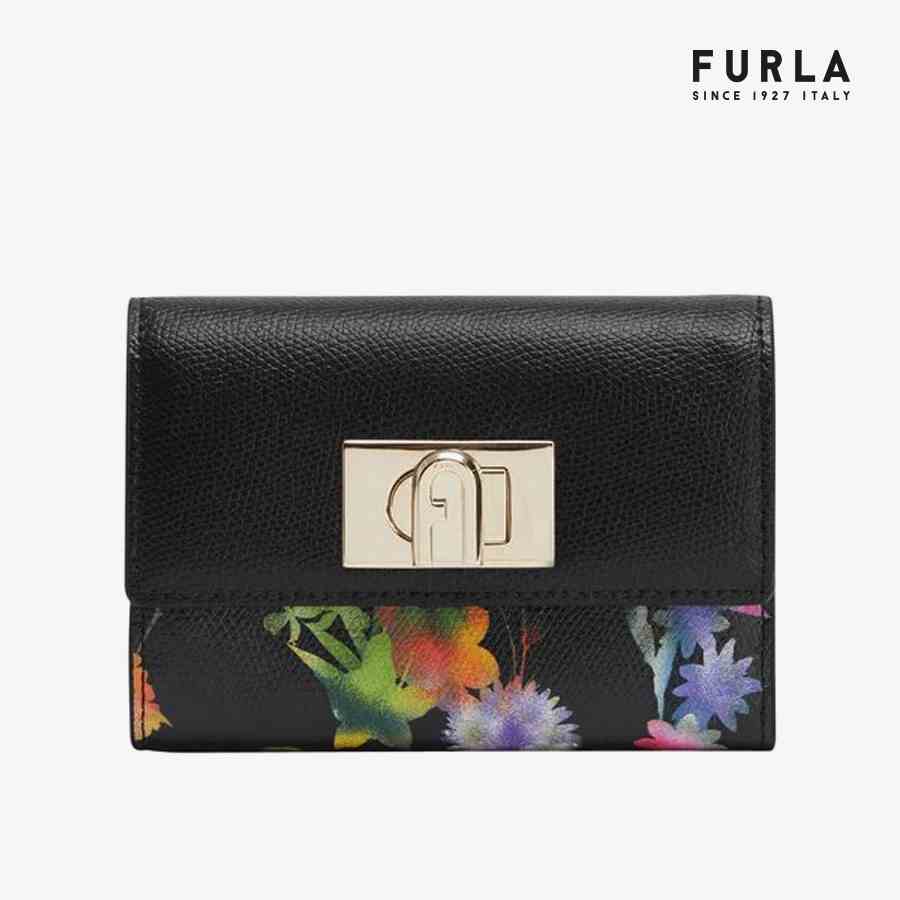 [Mã FAPREBAU3 giảm 10% đơn 1 triệu] Ví Nữ FURLA 1927 M Compact Wallet Ares St Flowering Ares