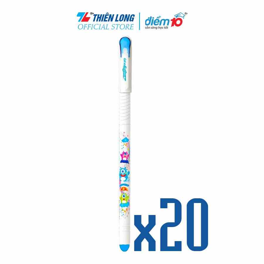 Hộp 20 Bút gel xóa được Thiên Long Điểm 10 TP-GELE002