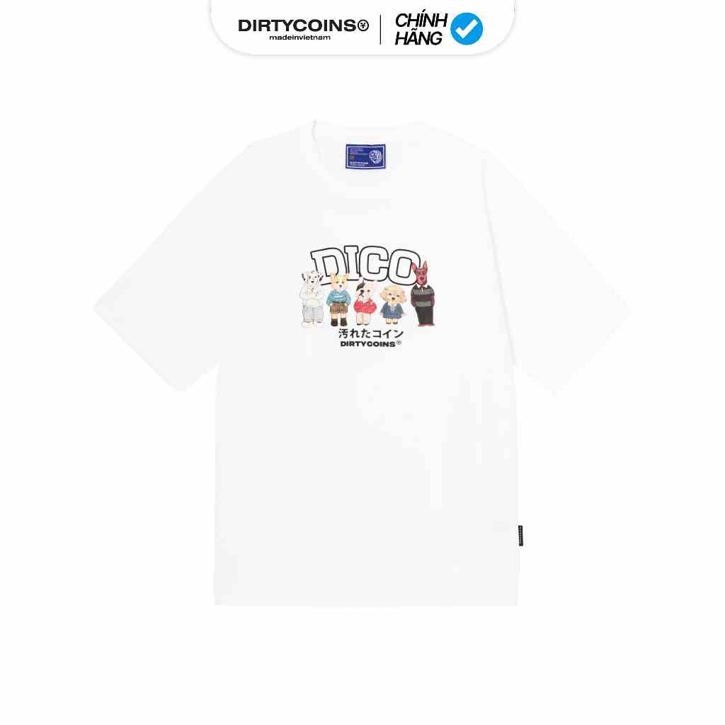 DirtyCoins Áo thun Puppies Hangouts T-shirt - White