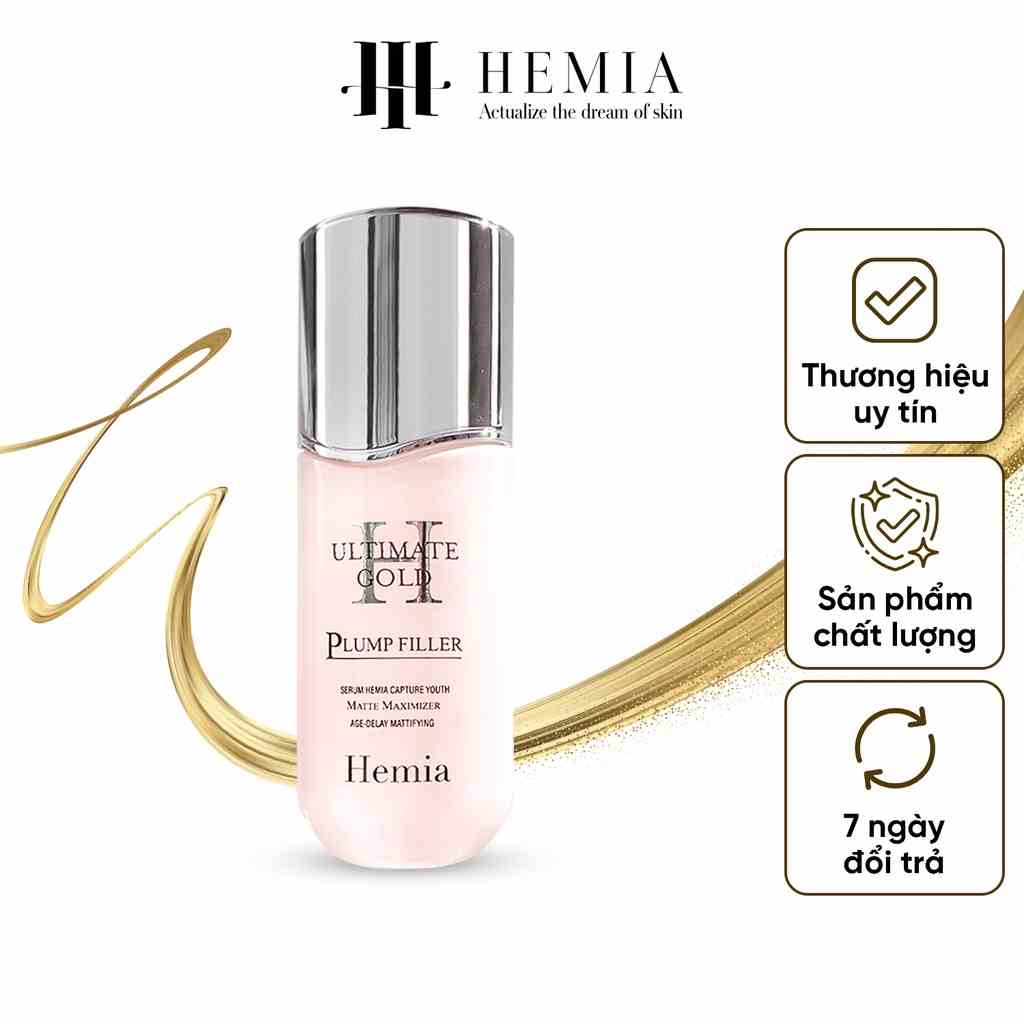 [Mã BMLTB200 giảm đến 100K đơn 499K] Serum Hemia tinh chất dưỡng trắng da mờ thâm se khít lỗ chân lông 50ml