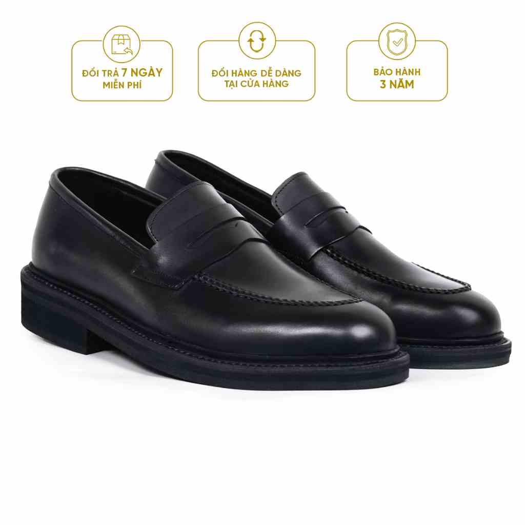 Giày Tây Cao Cấp NEWGEN LOAFER - LF01 - Da Bò Ý Lót Trong Da Bò Mộc - Thương hiệu Be Classy