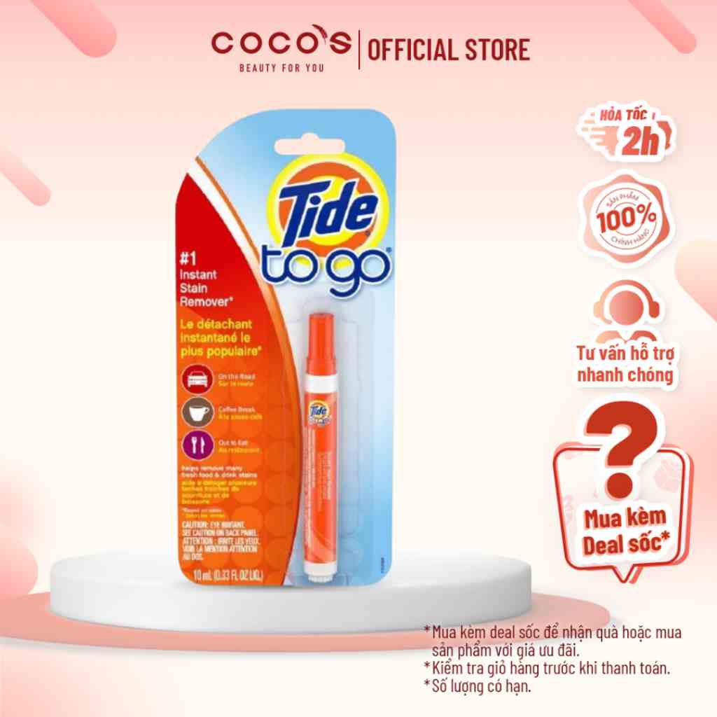 Bút Tẩy Vết Bẩn Quần Áo Tức Thì Tide To Go 10ml