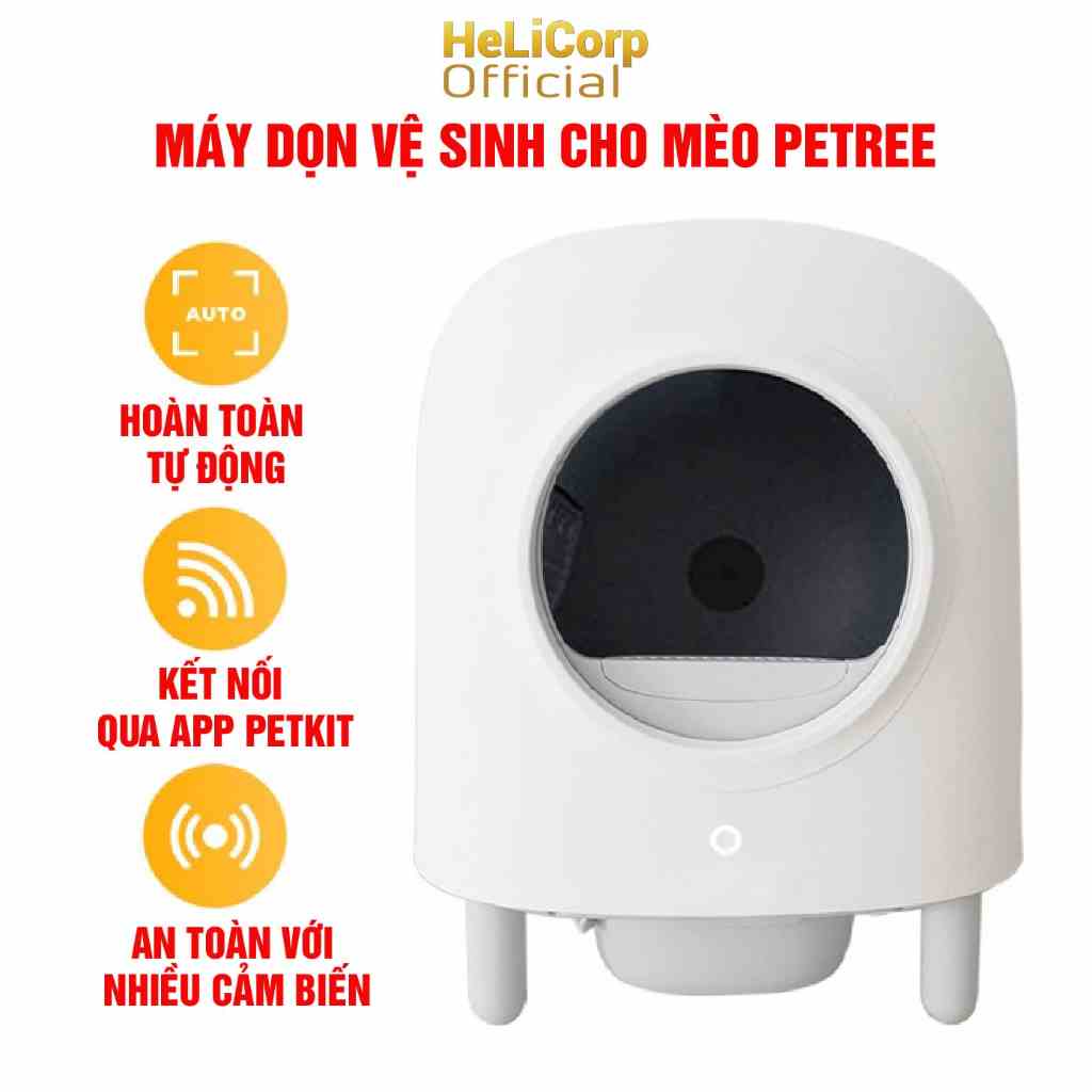 [HỎA TỐC] Nhà Vệ Sinh Cho Mèo Tự Động Petree 2022 Minion Bản Quốc Tế Kết Nối Wifi - HeLiCorp