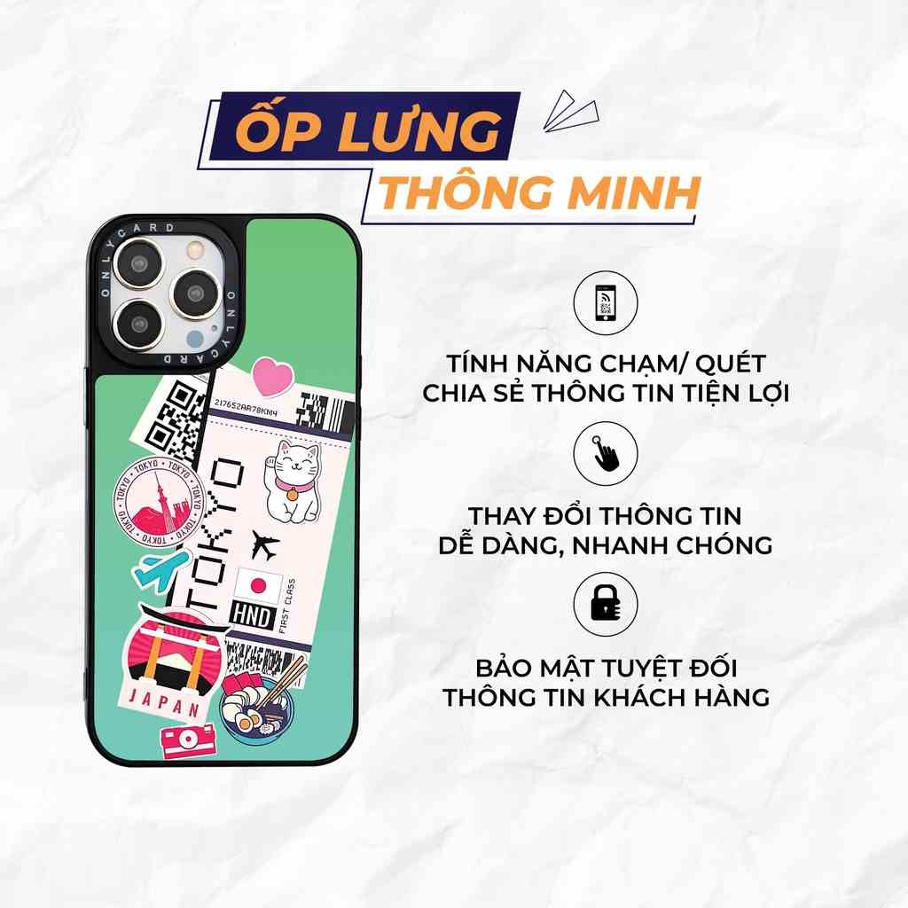 Ốp lưng thông minh ONLYCASE_JAPAN TOKYO_50/Onlycard Dành cho các dòng IPhone 7/7plus/8/8plus/x/xr/xs/11/12/13/pro/promax