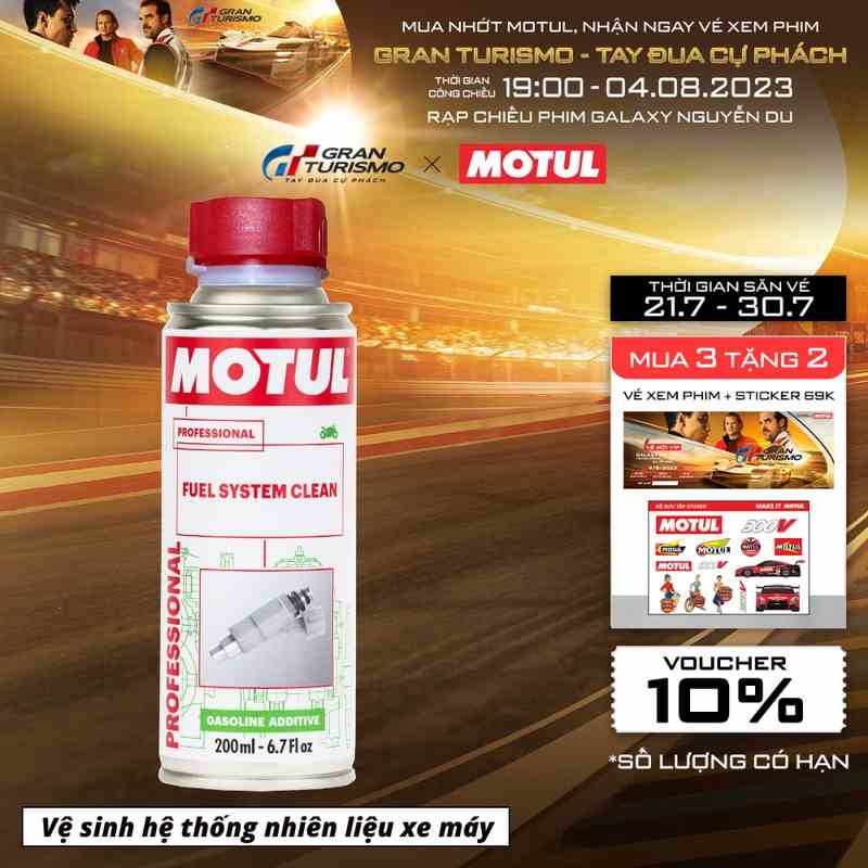 [Mã BMLTB35 giảm đến 35K đơn 99K] Phụ gia vệ sinh hệ thống nhiên liệu xe máy - FUEL SYSTEM CLEAN MOTO 200ml