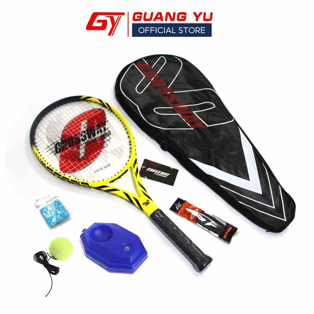 [Mã BMLTB200 giảm đến 100K đơn 499K] Vợt Tennis GUANG YU W205 Sợi Carbon Cao Cấp Tặng Kèm Bộ Đế Và Bóng Tập Luyện