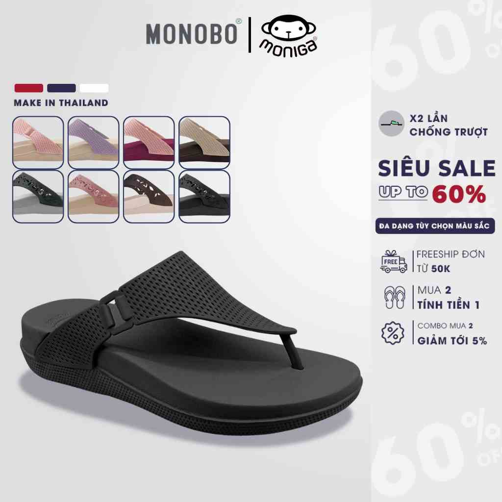 [Mã BMLTA35 giảm đến 35K đơn 99K] Dép Thái Lan nữ MONOBO đế cao MONOBO - MONIGA 6.4