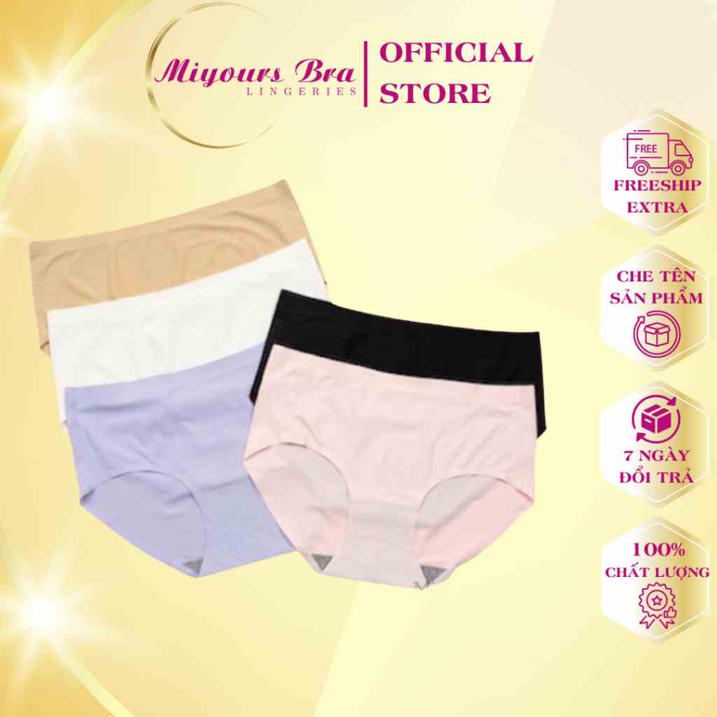 Quần lót su trơn MiYours Fashion & More QL105 không đường may, mỏng nhẹ không hằn, chống viêm kháng khuẩn