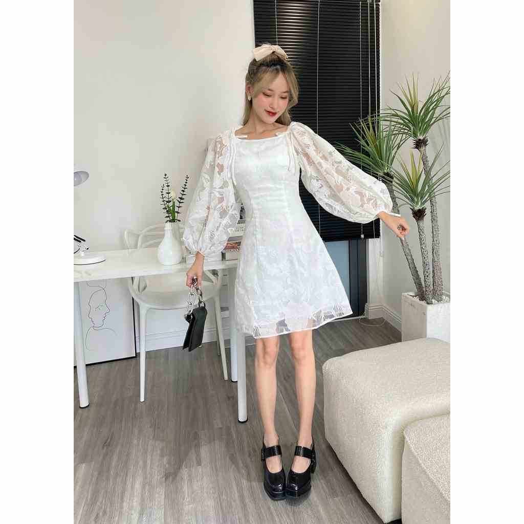 Đầm nữ tay bồng họa tiết hoa PAULA DRESS - GOÛT DE JUN