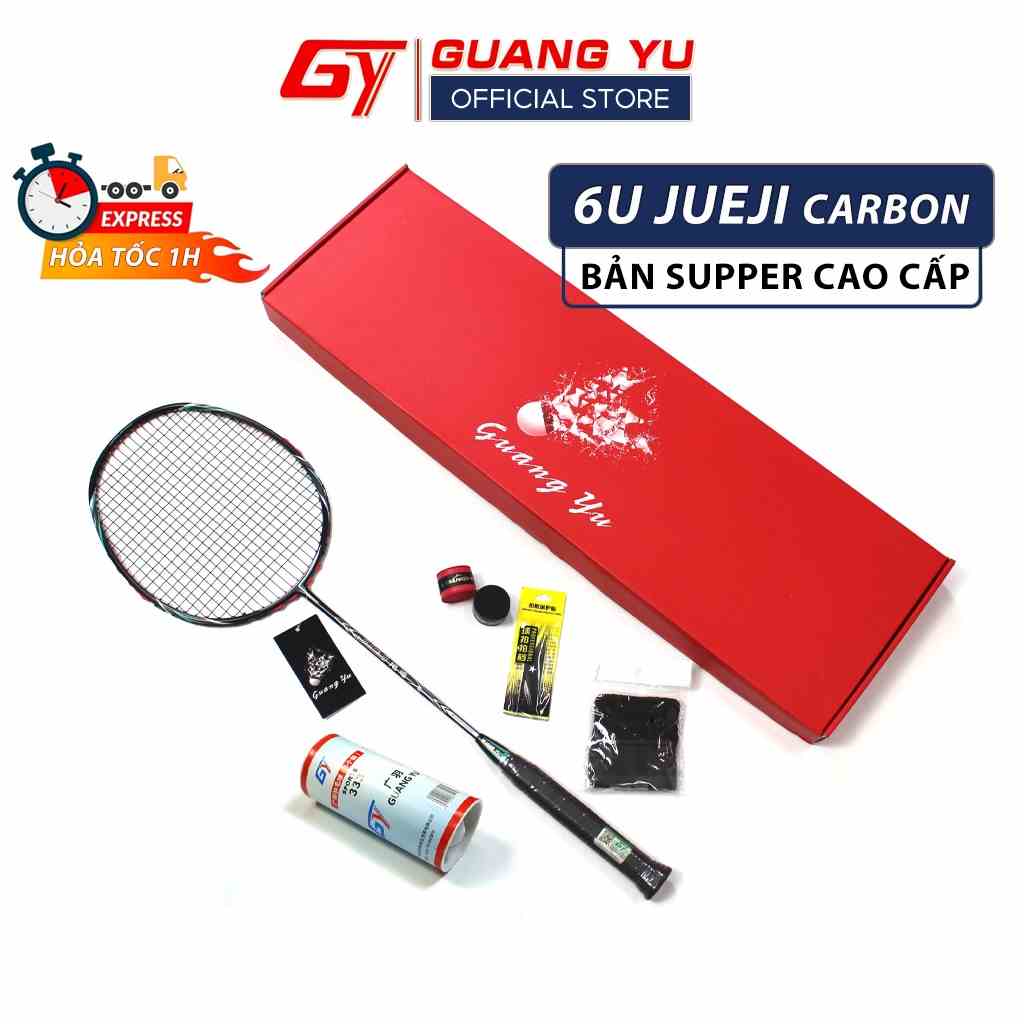 Vợt Cầu Lông Chính Hãng GUANGYU 6U JUEJI Bản Supper Công Thủ Toàn Diện Lưới Căng Sẵn 11KG - V10