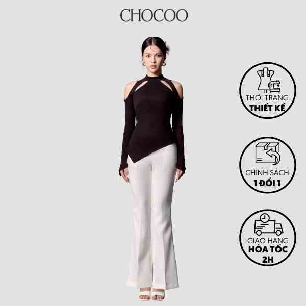 Quần Ống Đứng Trắng Ada Pants Chocoo Thiết Kế Đơn Giản Phong Cách Công Sở Thanh Lịch