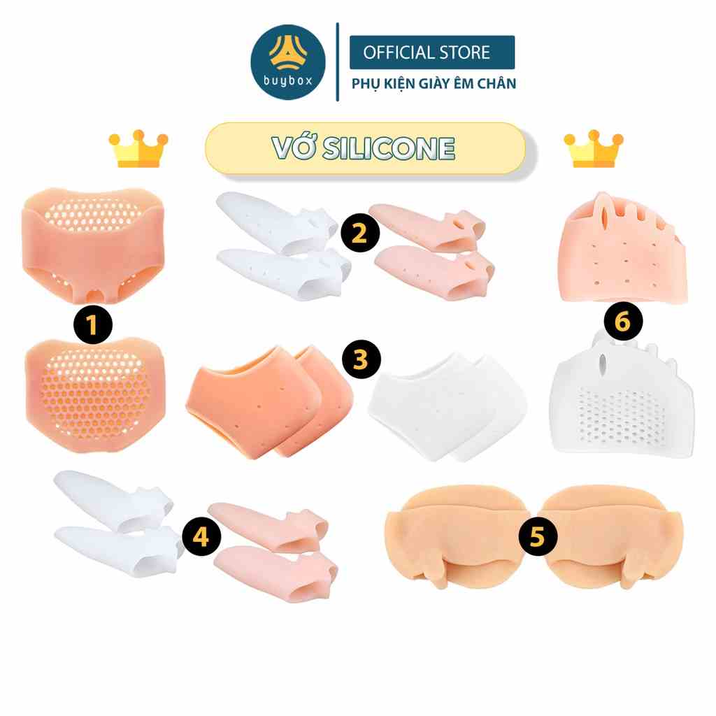 Mẫu vớ silicone bảo vệ bàn chân, cải thiện các vấn đề về đau gót, đay chân khi di chuyển - Buybox