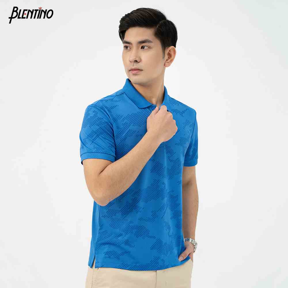 Áo Polo Nam Blentino Premium, Chất Cotton Cao Cấp, Mát, Thấm Hút Tốt, Thiết Kế In Phối Cổ Trẻ Trung (PL2304)