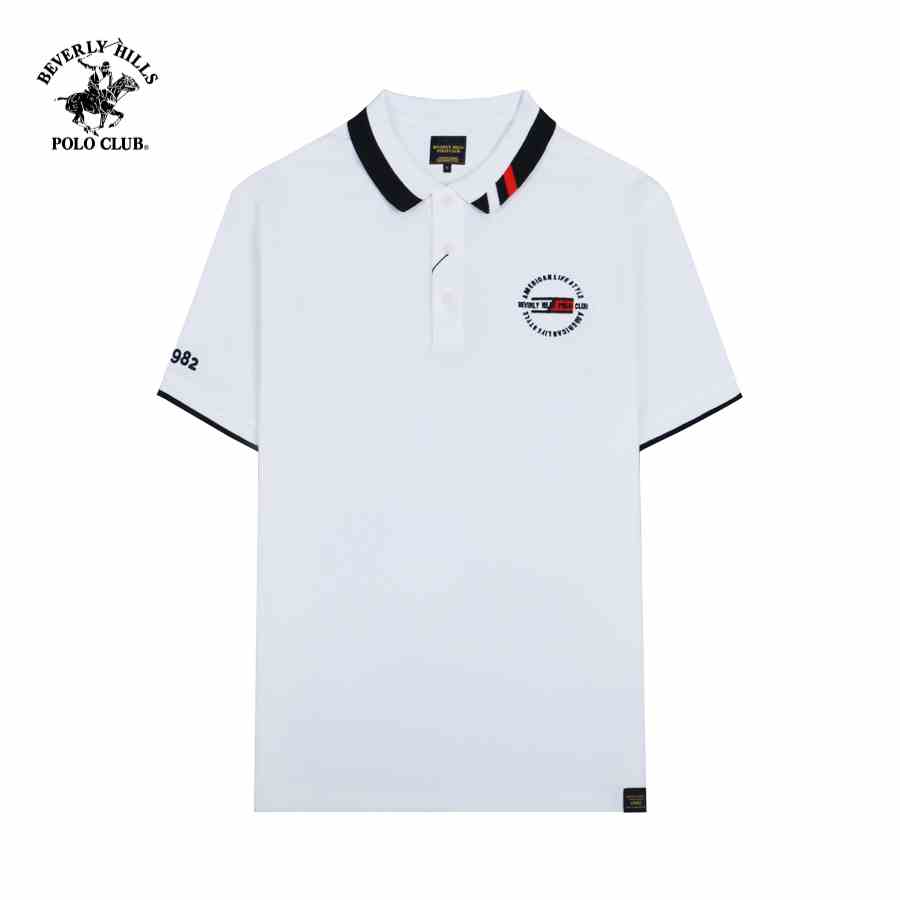 Beverly Hills Polo Club - Áo sơ mi Ngắn tay Nam Slim Fit WT WHITE- BHPC PMSSS23TL033