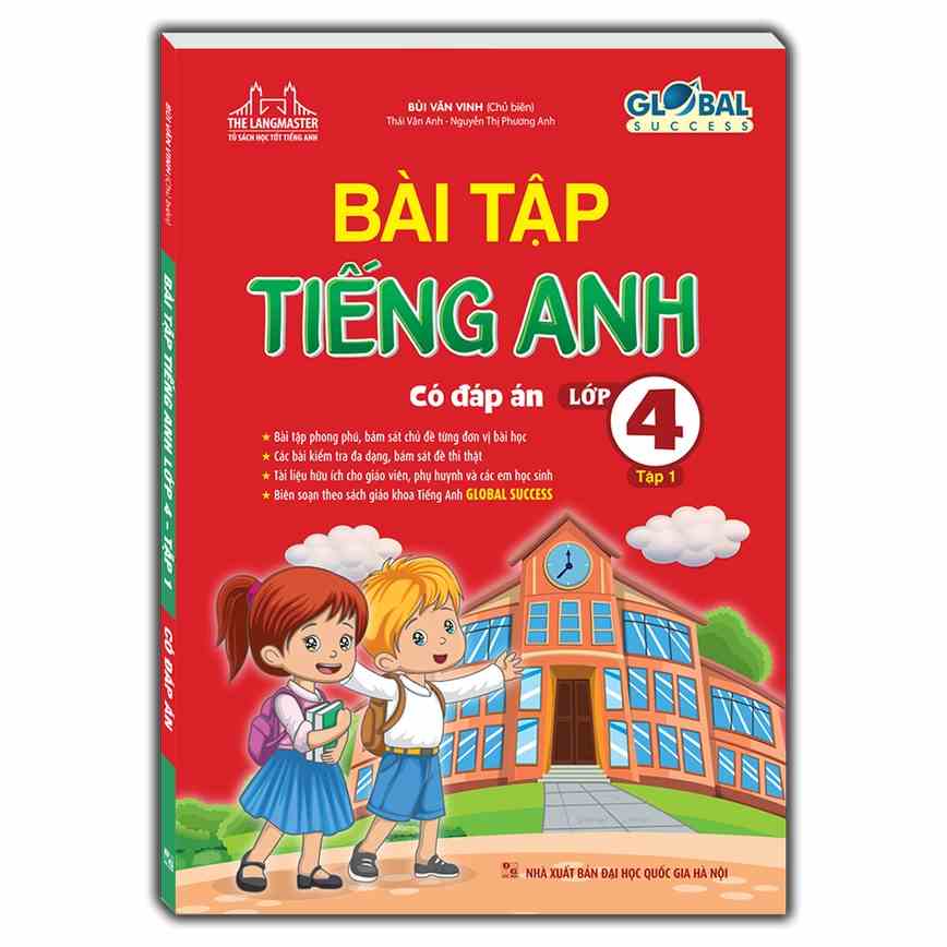 Sách - Bài tập tiếng anh lớp 4 tập 1 (có đáp án) GLOBAL SUCCESS