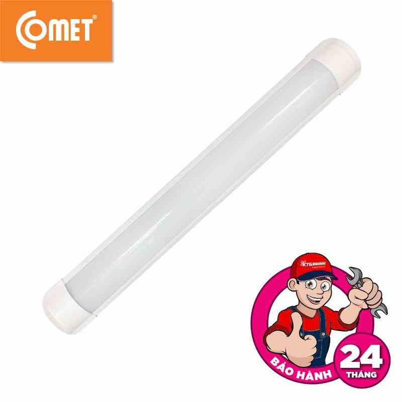 Bộ Đèn LED Bán Nguyệt COMET CW03S0186, CW03S0366 Ánh Sáng Trắng, Công Suất 18/36w, Dài 0.6/1.2m, Chip Hàn Quốc, SX VN