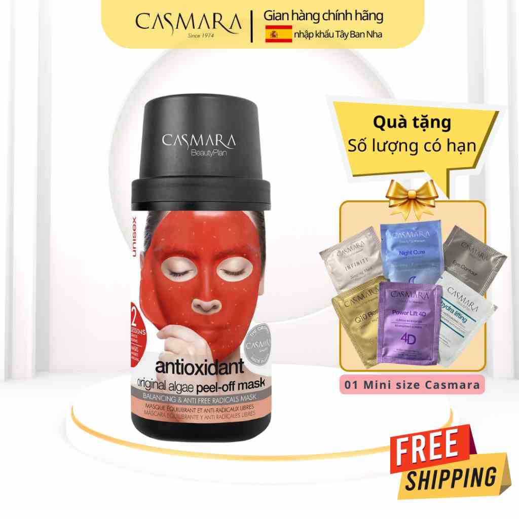 Hộp Mặt Nạ chống lão hóa Casmara Antioxidant Mask Kit - bí kíp trẻ mãi của người Tây Tạng