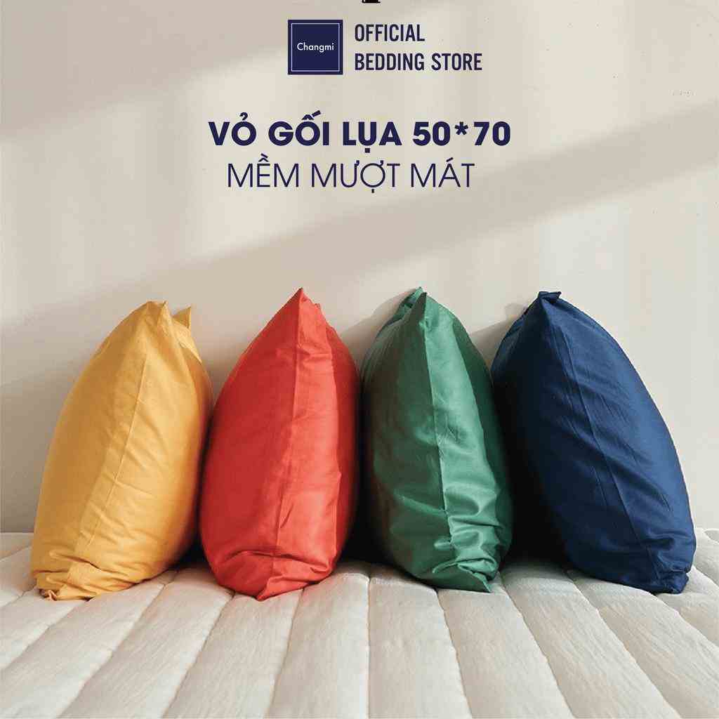 [Nhiều mẫu] Vỏ Gối Changmi Bedding 100% Cotton Sateen cao cấp, lụa Modal Hàn Quốc 50 x 70 cm mềm mát (1 cặp)