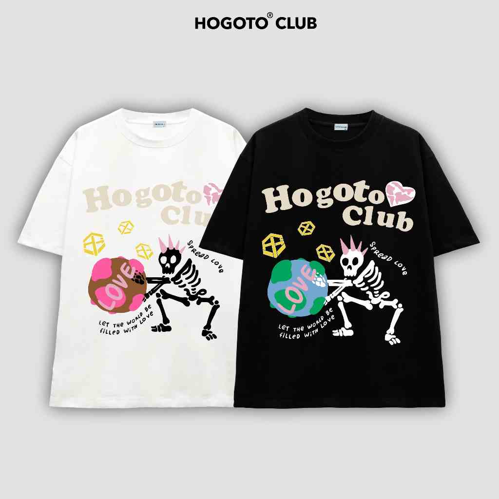 Áo thun Local Brand SPREAD LOVE  unisex 100% cotton - shop Hogotoclub - nam nữ from rộng oversize