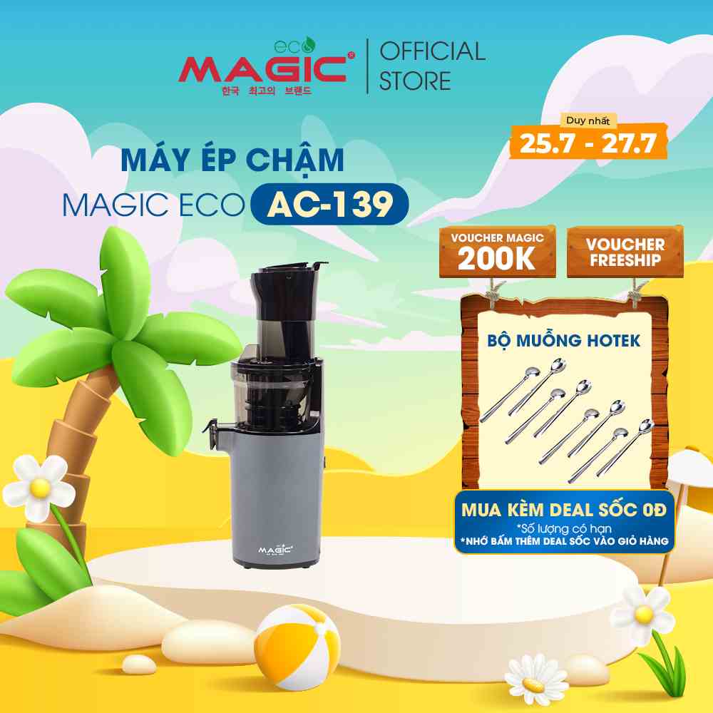 Máy ép tốc độ chậm miệng rộng thế hệ mới Magic Eco AC-139