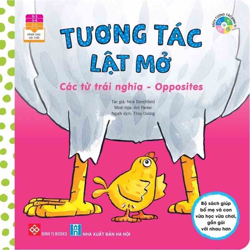 Sách-Tương tác lật mở - Các từ trái nghĩa - Opposites