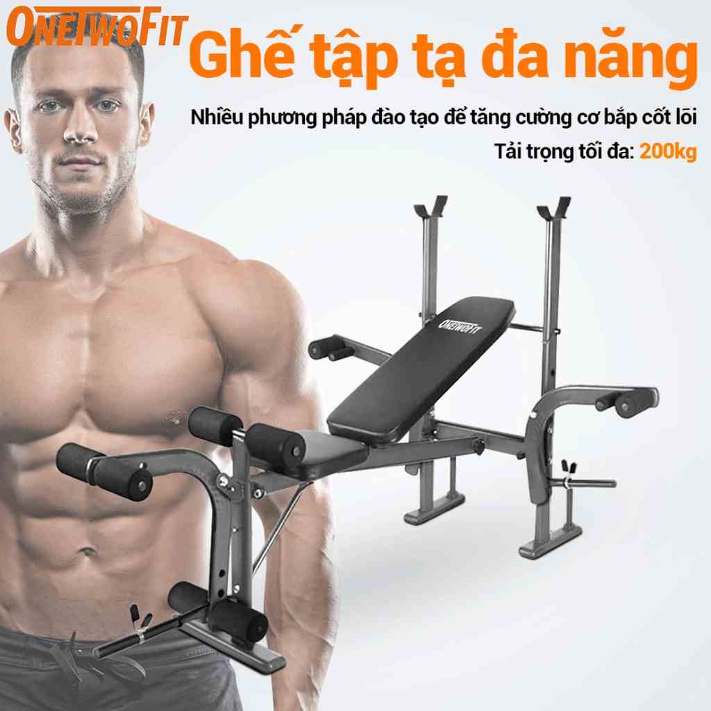 OneTwoFit Ghế tập tạ Phòng tập tại nhà Ngồi lên Bài tập Dumbbell Bench Thiết bị thể dục OT039Z