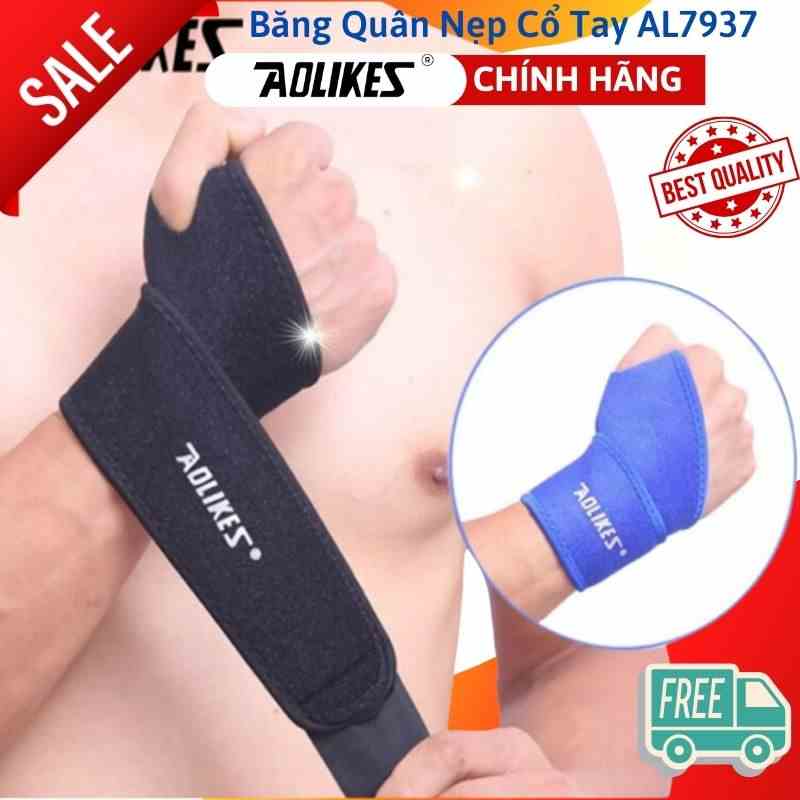 Băng quấn bảo vệ cổ tay AOLIKES A-7937 AL 7937 hỗ trợ nẹp khớp cổ tay pressure adjustable wrist support