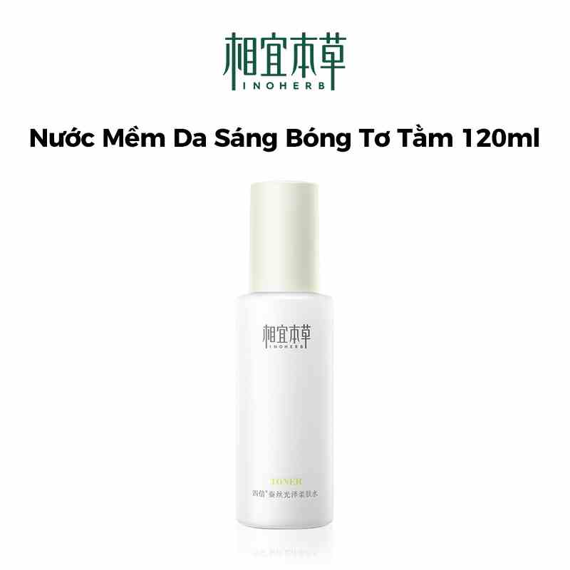 Toner dưỡng ẩm INOHERB làm mềm da tơ tằm tươi sáng 120ml