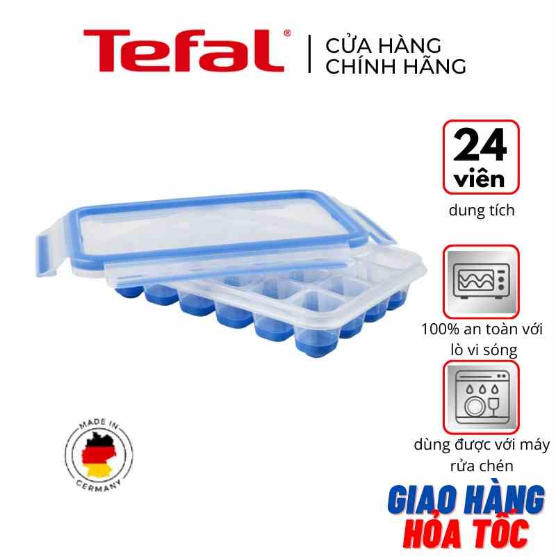 Hộp nhựa đựng đá Tefal Masterseal K3023622 24 viên - xanh