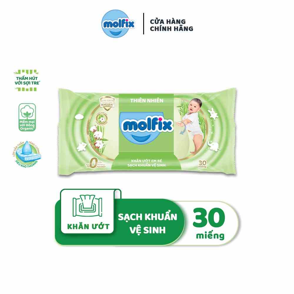 [Gift] Mẫu thử Khăn ướt Molfix Thiên Nhiên